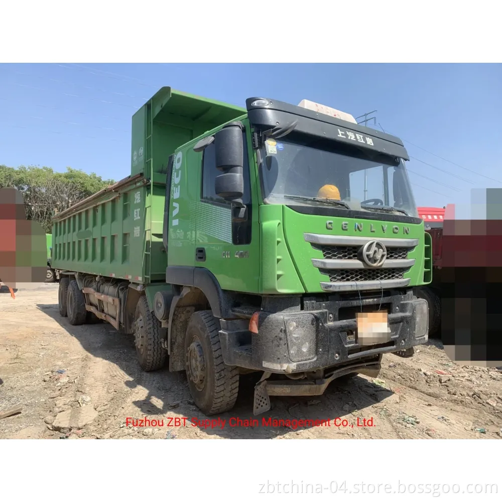 Used Saic Hongyan Heavy Duty Tipper Truck 450HP 8X4 Dump Truck 12 Wheels Dumper Lorry for Mining